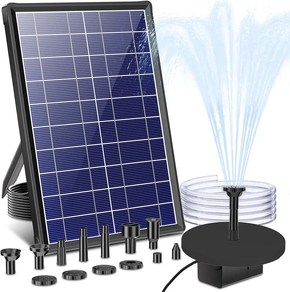 Biling 7,5W Solar Springbrunnen für Außen Gartenteiche bis 600L ohne Akku