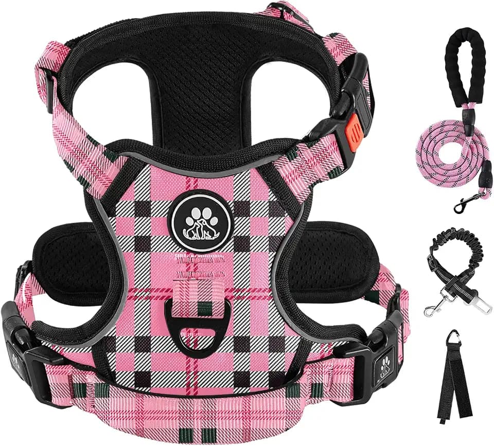 IVY&LANE No Pull Dog Harness for Medium Dogs,Reflective Dog Vest Harness