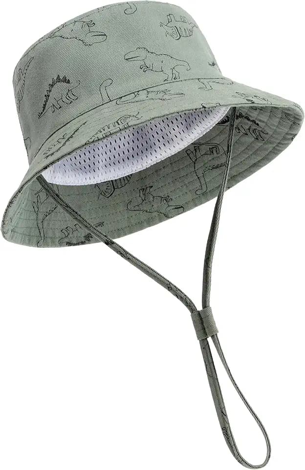 DRESHOW Unisex Baby Kleinkinder Sonnenhut Kappe Mütze Fischerhut Strandhut Kinder Baby Stern Sommerhut UV Schutz UPF 50+
