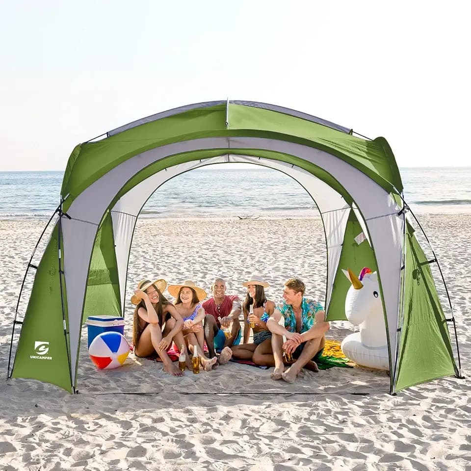UNICAMPER Event Shelter Pavillon, Strandzelt UPF 50+, 3,6 x 3,6 m