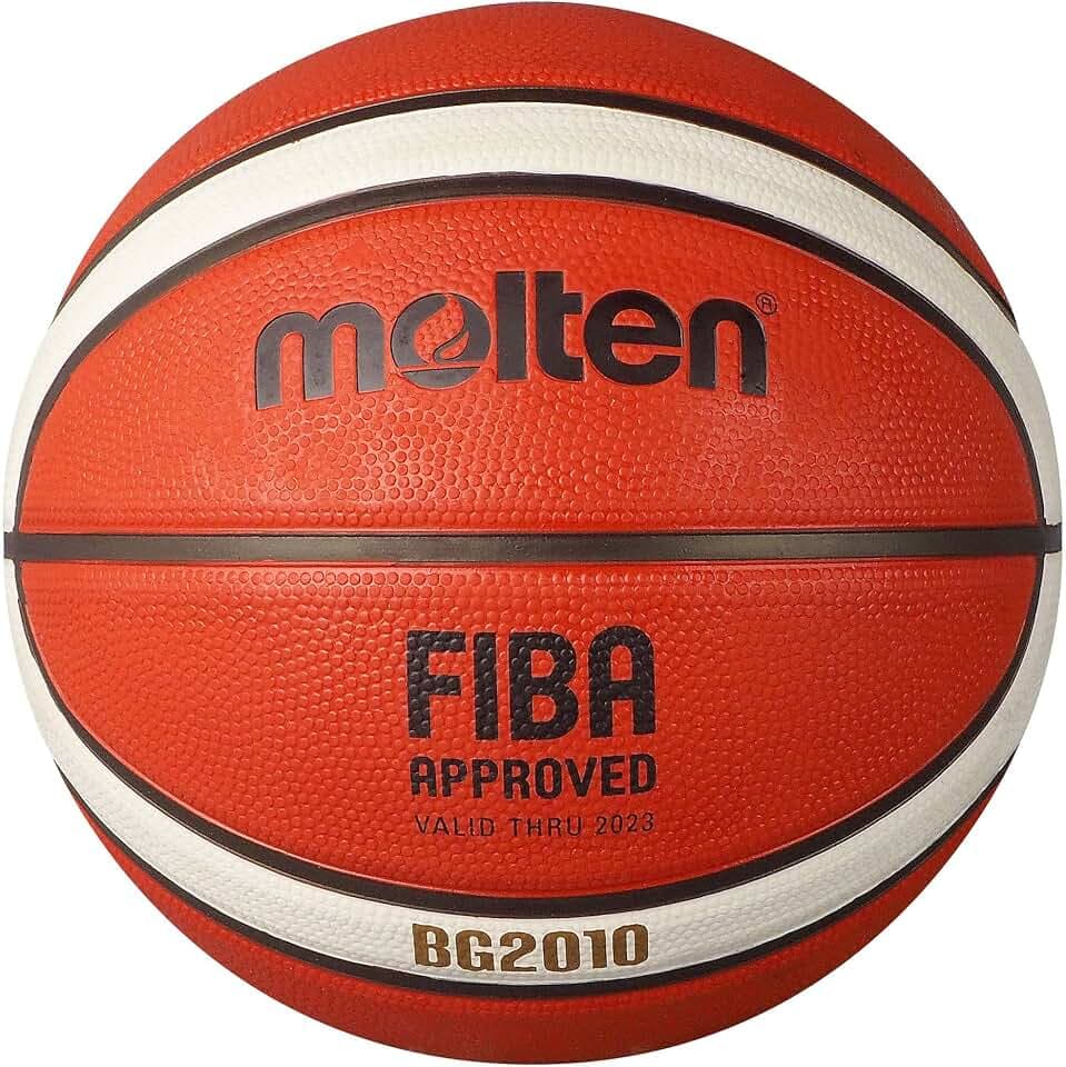 Molten BG2010 Basketball, Indoor/Outdoor, FIBA zugelassen, Premium Gummi, Deep Channel