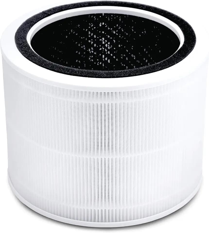 LEVOIT Core 200S-RF Luftreinigerfilter, 3in1 H13 HEPA, hocheffiziente Aktivkohle, weiß [Energieklasse A++]
