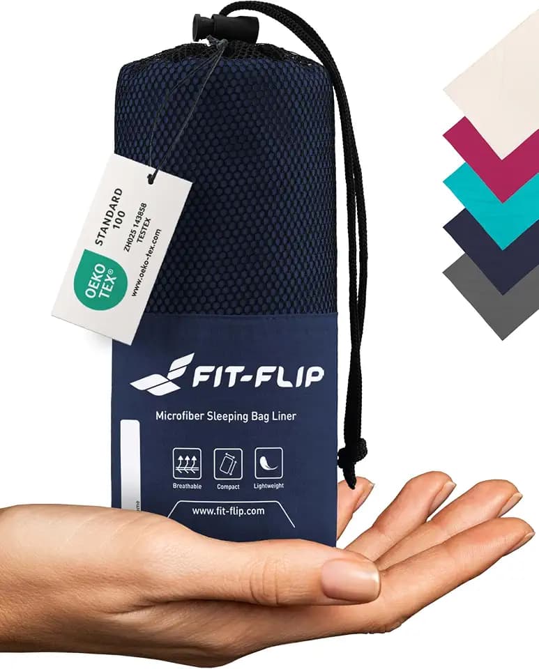 Fit-Flip Hüttenschlafsack aus Mikrofaser oder Baumwolle (310g / 325g)
