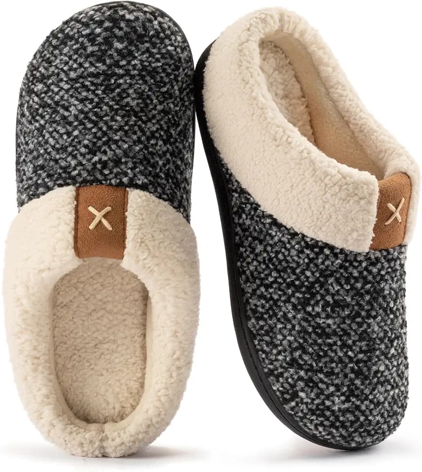 ULTRAIDEAS Women's Indoor Outdoor Slipper Memory Foam