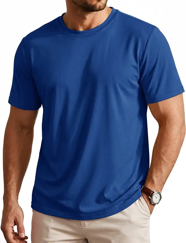 Cotrasen Mens T Shirt Short Sleeve Casual Crew Neck Summer Basic Tee Shirts