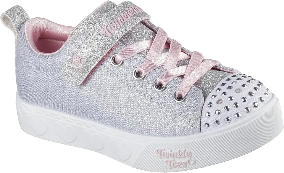 Skechers Mädchen Heart Steps-Shimmer Sweetie Sneaker