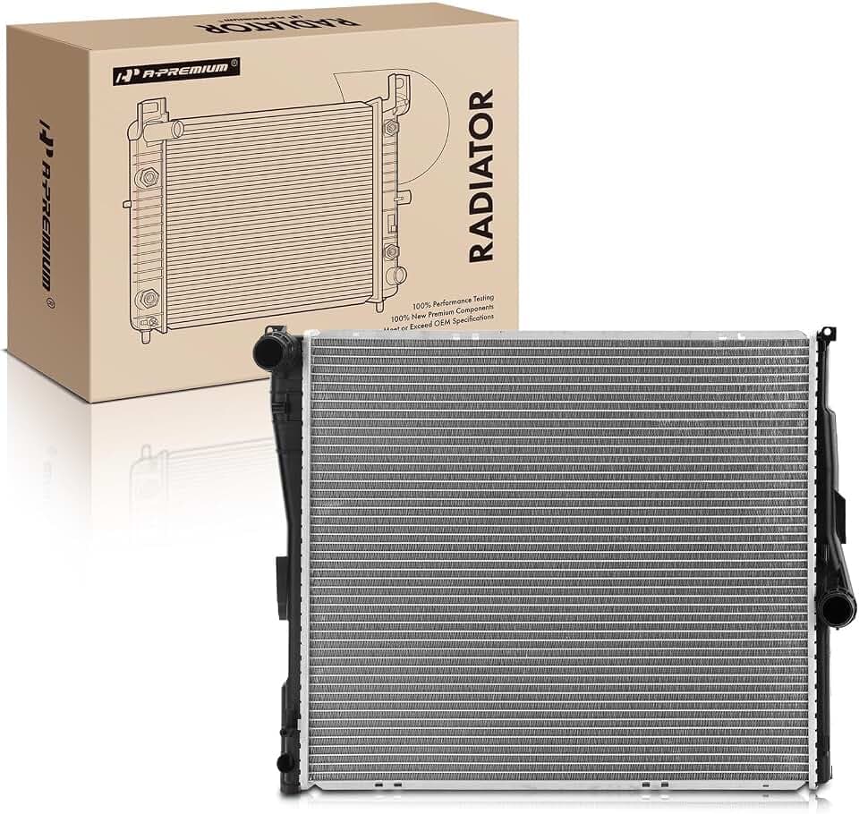 A-Premium Engine Coolant Radiator Assembly Compatible with BMW