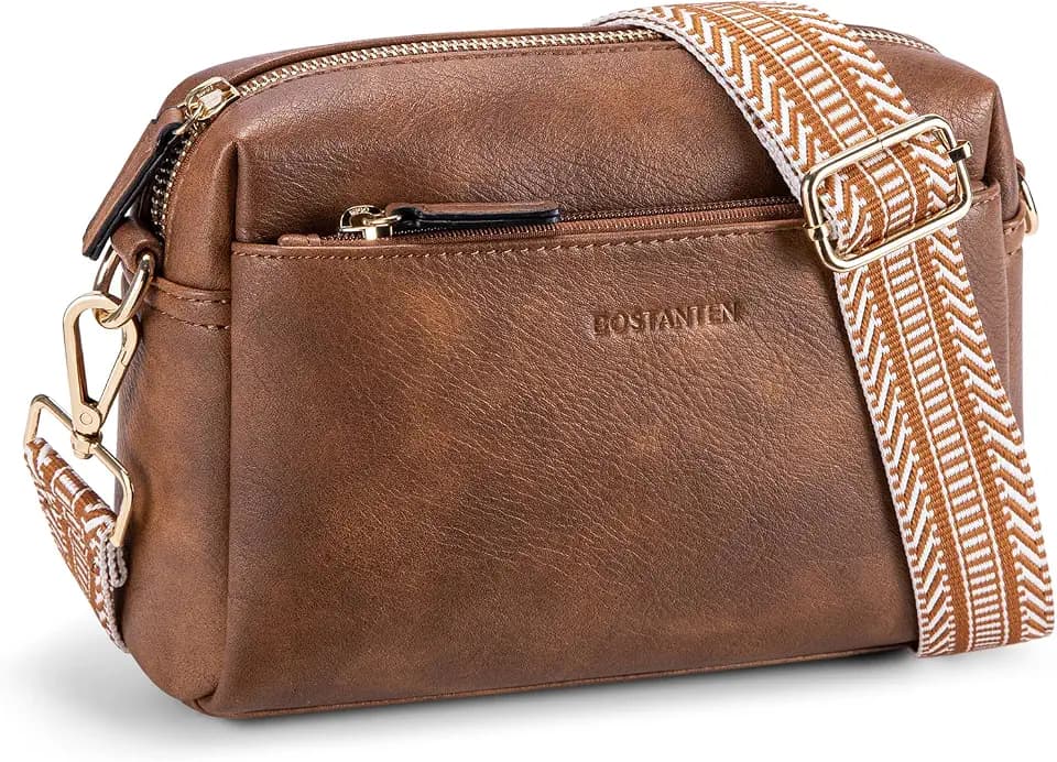 BOSTANTEN Small Crossbody Bag for Women with Multiple Pockets