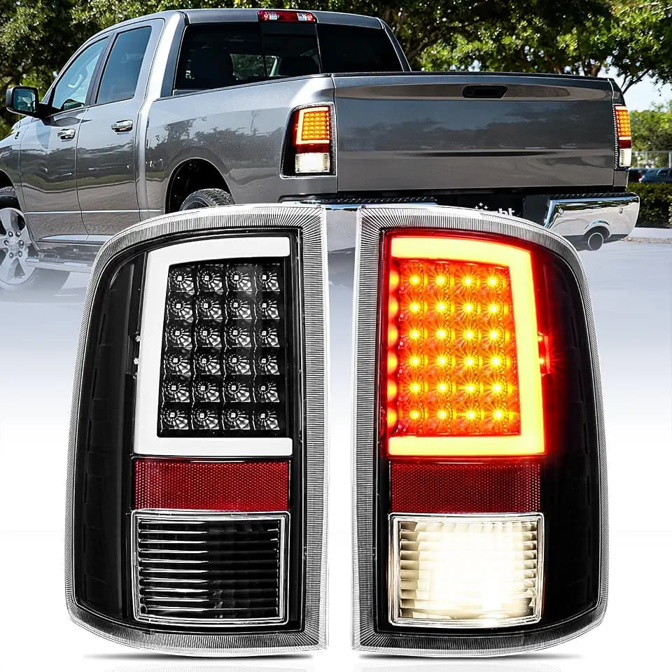 Nilight Taillight Assembly for 2009-2014 2015 2016 2017 2018 Dodge Ram