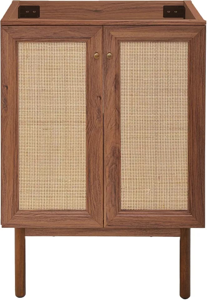 Swiss Madison Classe 24" Bathroom Vanity in Dark Walnut Cabinet Only Bath Sink Cabinet Sink Included