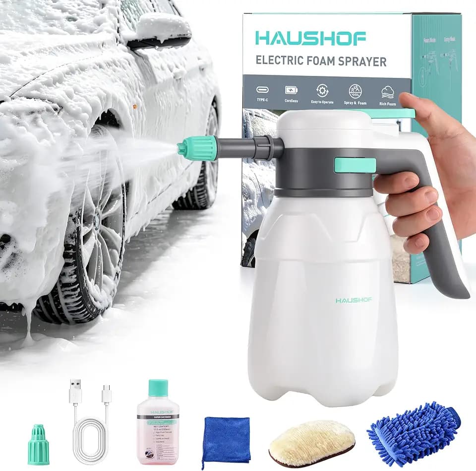 HAUSHOF 61 fl oz Cordless Electric Foam Sprayer