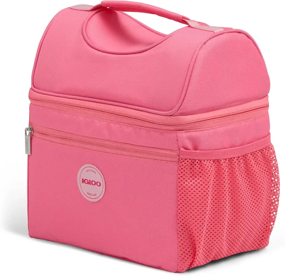 Igloo Gripper Soft Sided Cooler Bag | Insulated Dual Compartment Lunch Cooler