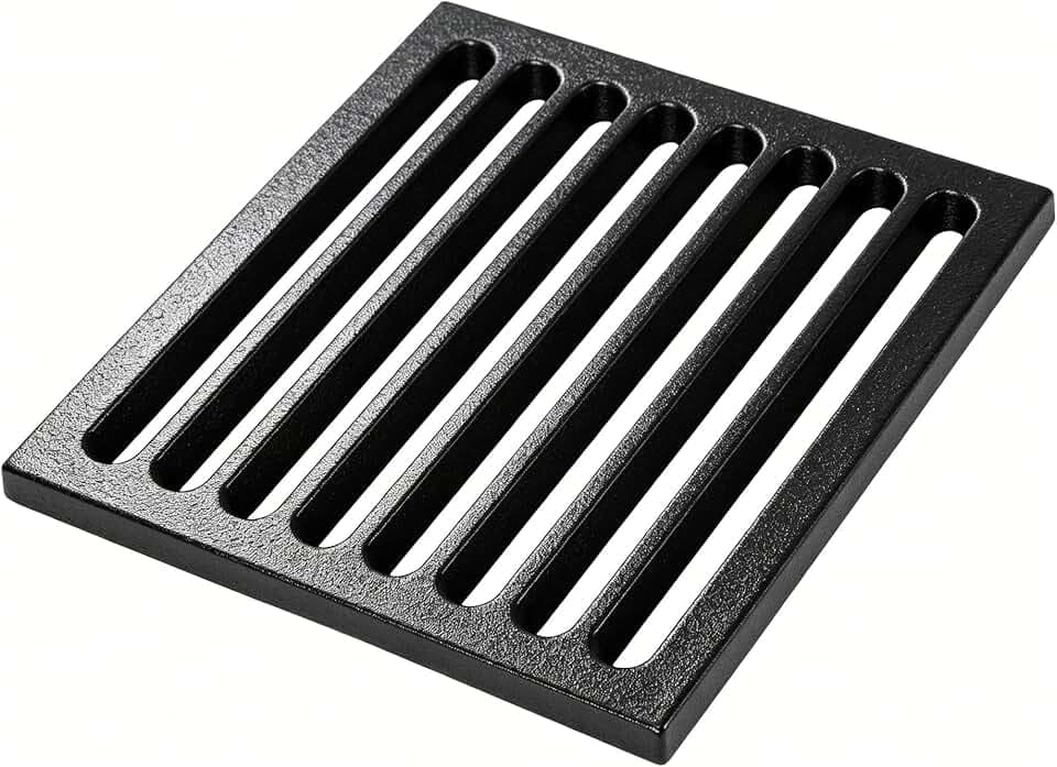 GFTIME Gusseisen Kaminrost 22x 20 cm Feuerrost Ofenrost Aus Massivem Gusseisen, Kamin Feuerrost für Viele Kaminöfen Kohlerost, Öfen, 1 Stück Kamin Feuerrost