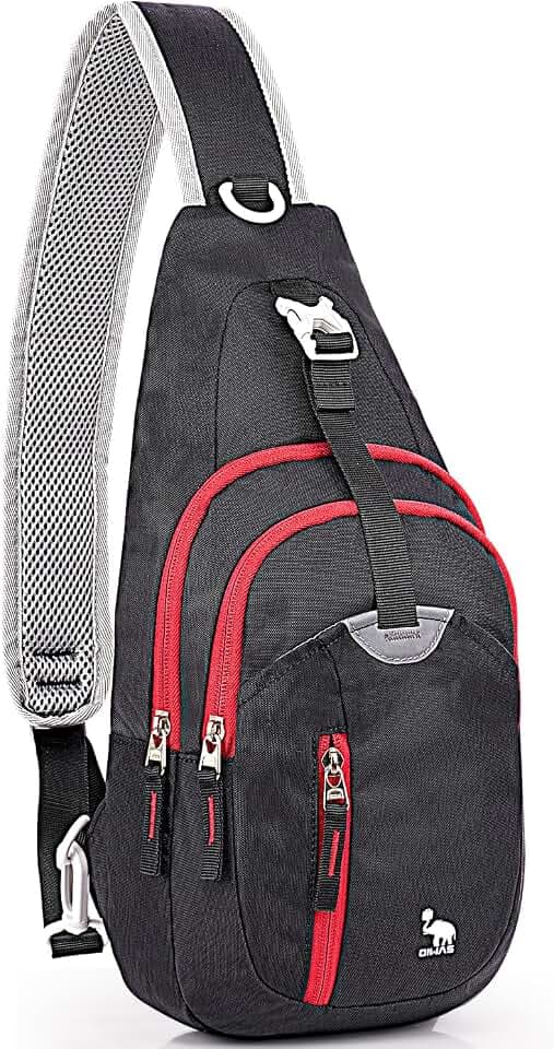 Kimlee Sling Bag Crossbody Bags Men, Travel Hiking Chest Daypack for Women One Strap Backpack Lightweight Over Shoulder Bag