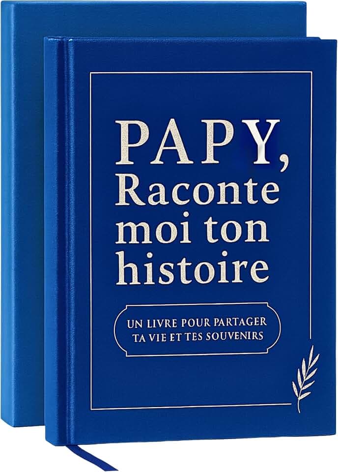 Papy erzähle mir deine Geschichte – originelles und liebevolles Notizbuch zum Ausfüllen, Geschenkidee für Opa, Papa, Geburtstag, Weihnachten – Papy ich will deine Geschichte kennen