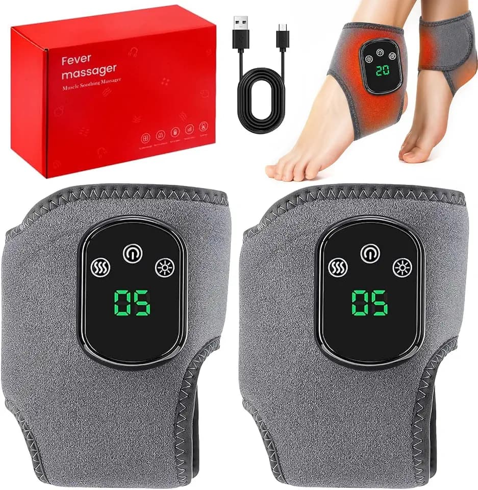 Fussmassagegerät, 2 Stück Foot Massager mit 5 Wärme & 3 Vibrationsstufen