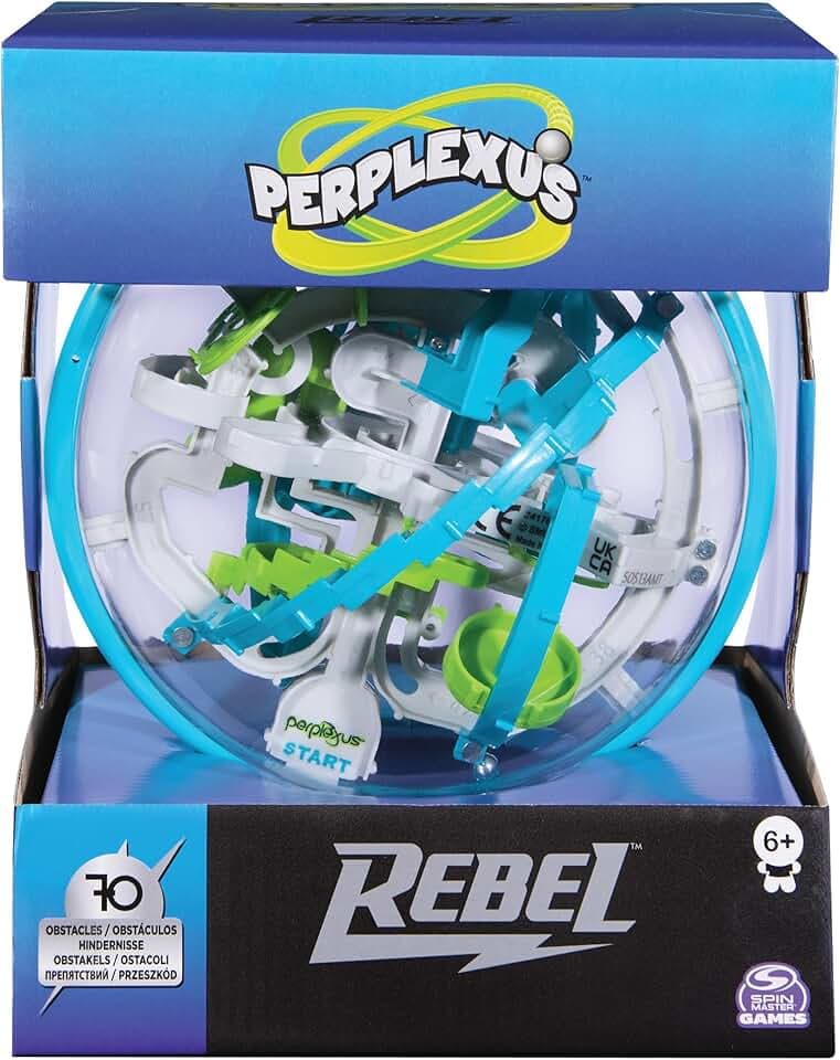 Spin Master Games Perplexus Rebel, 3D-Kugellabyrinth mit 70 Hindernissen - für fingerfertige Perplexus-Fans ab 6 Jahren