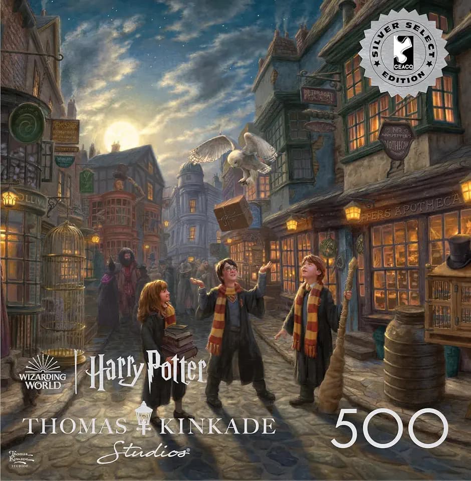 Buffalo Games Harry Potter Puzzle, Diagon Alley, 500 Piece Jigsaw Puzzle