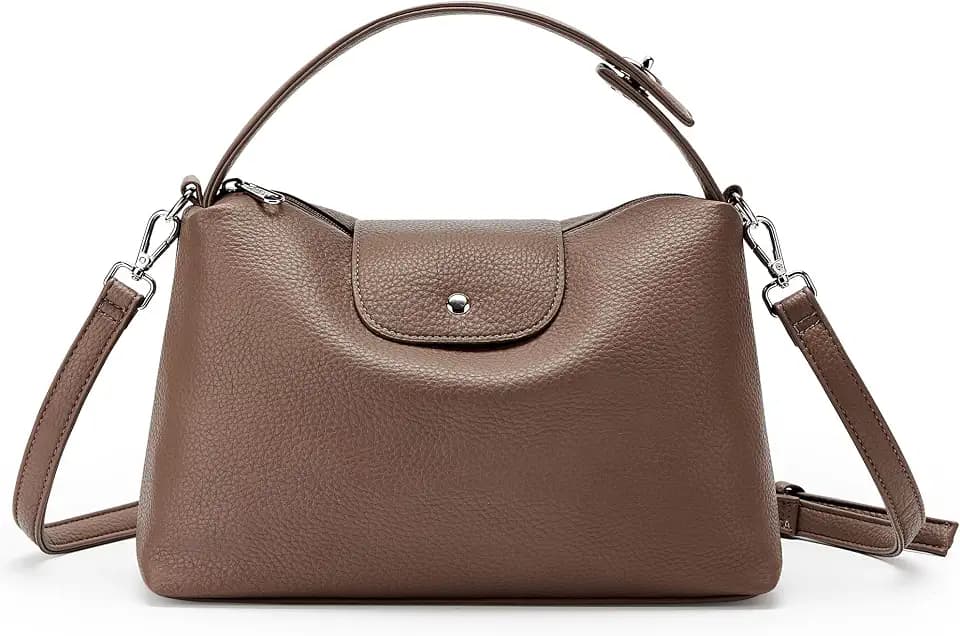 KALIDI Soft Vegan Leather Hobo Bag, Crossbody Purses Satchel for Women with Top Handle