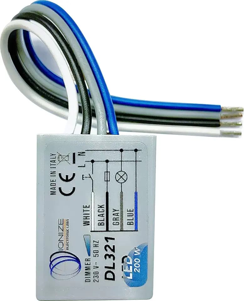 IONIZE DL321 Tastdimmer 200W LED, Unterputz, 230V