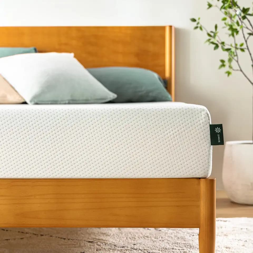Zinus Conventional Bed Mattress Foam, Weiß, 135 x 190 cm