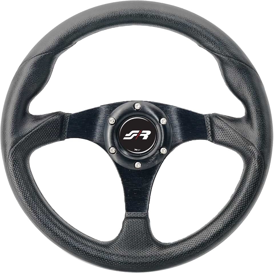 Simoni Racing BPU320N Barchetta Universal Steering Wheel, Schwarz