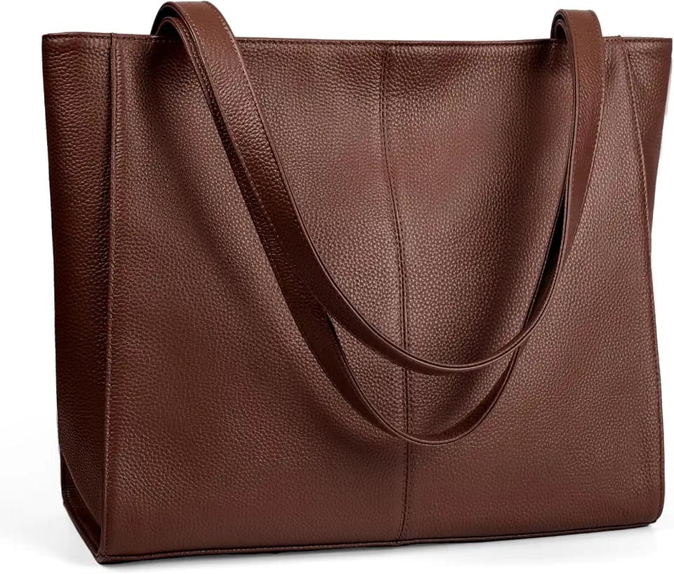befen Genuine Leather Tote Bag for Women Work Travel Leather Purse Handbags