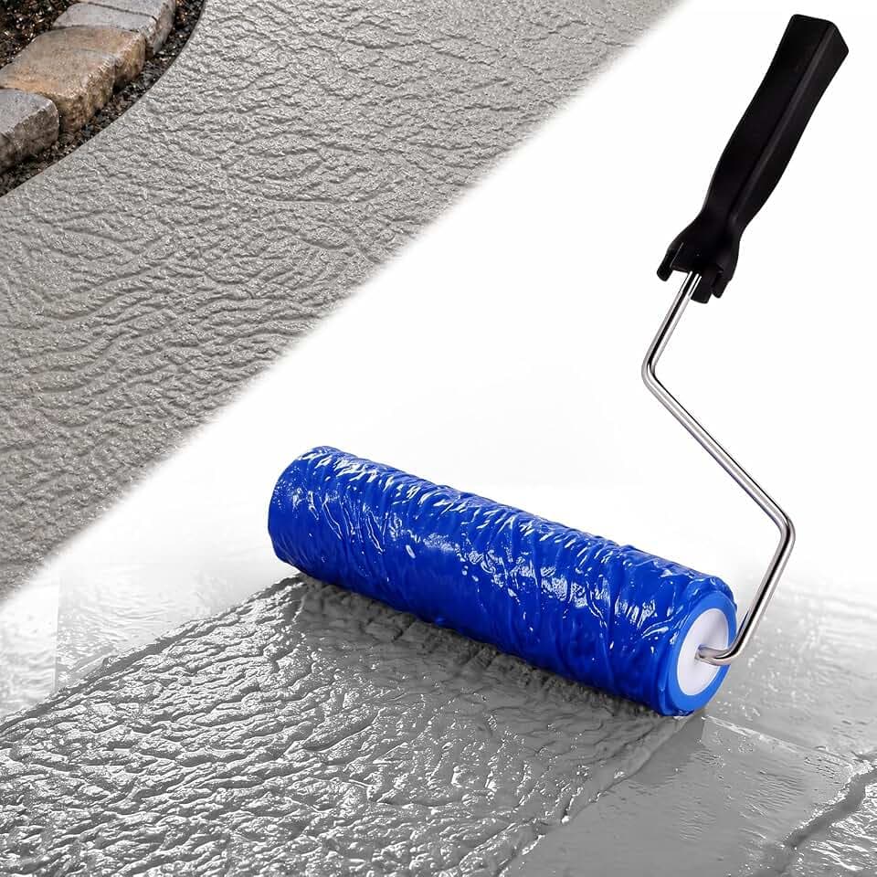 Concrete Texture Roller Stamp, 8.5" x 2-5/8", Fine Stone