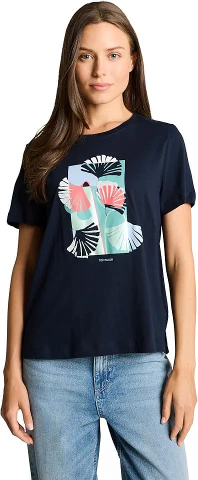 TOM TAILOR Damen T-Shirt mit Muster