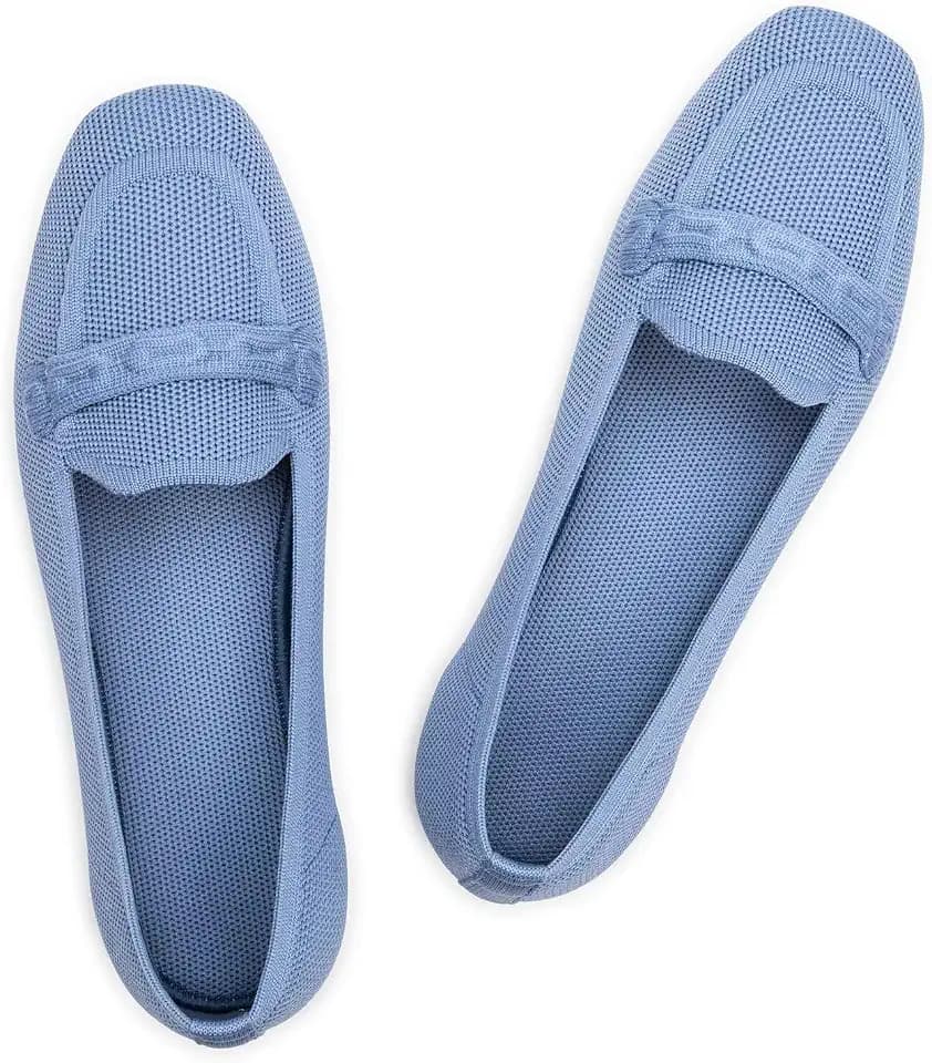 Frank Mully Women's Loafer Flats Square Toe Office Work Shoes
