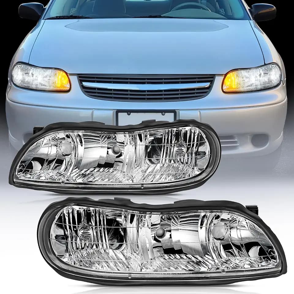 Nilight Headlight Assembly for 1997 1998 1999 2000 2001 2002 2003 Malibu