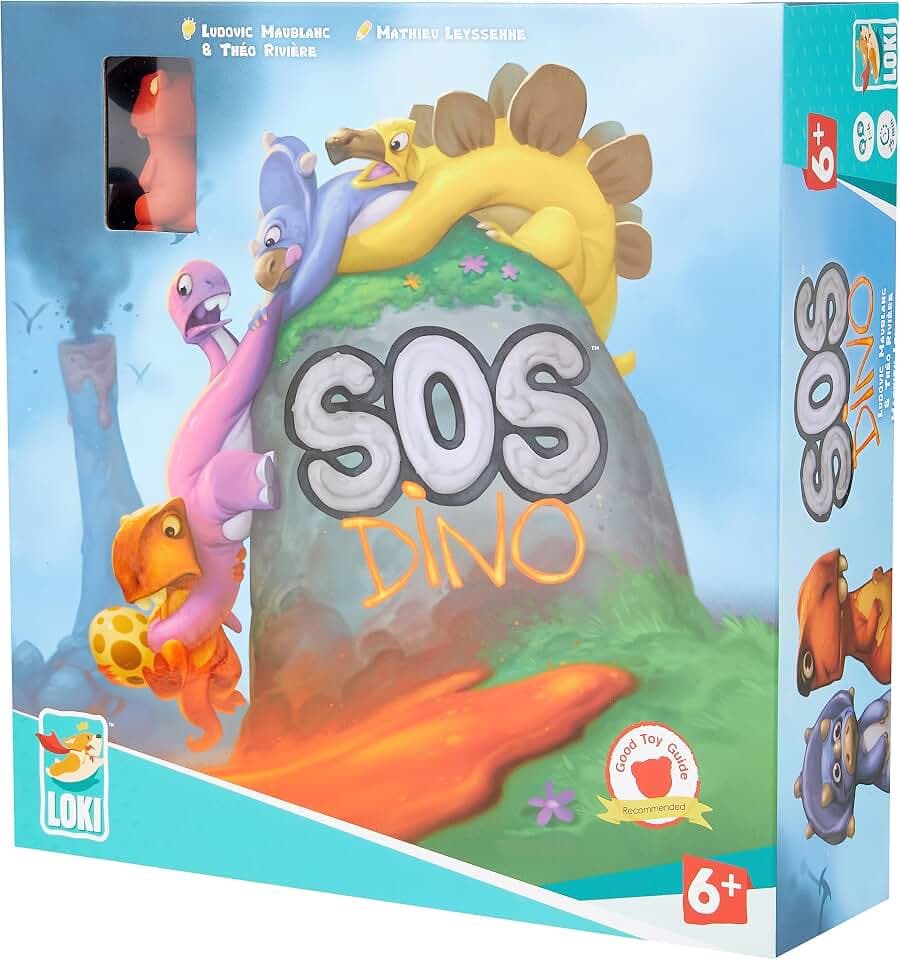 Iello CSGSOSD SOS Dino Cooperative Board Game, Multicolour