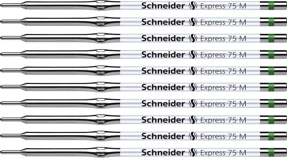 Schneider Express 75 M Kugelschreiber Mine (dokumentenecht) 10er Packung grün