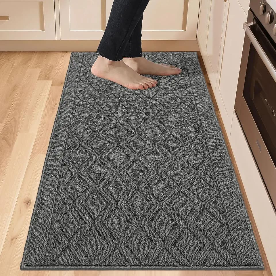 COSY HOMEER Kitchen Rugs Non Slip Washable 24"x60" Kitchen Mats for Floor