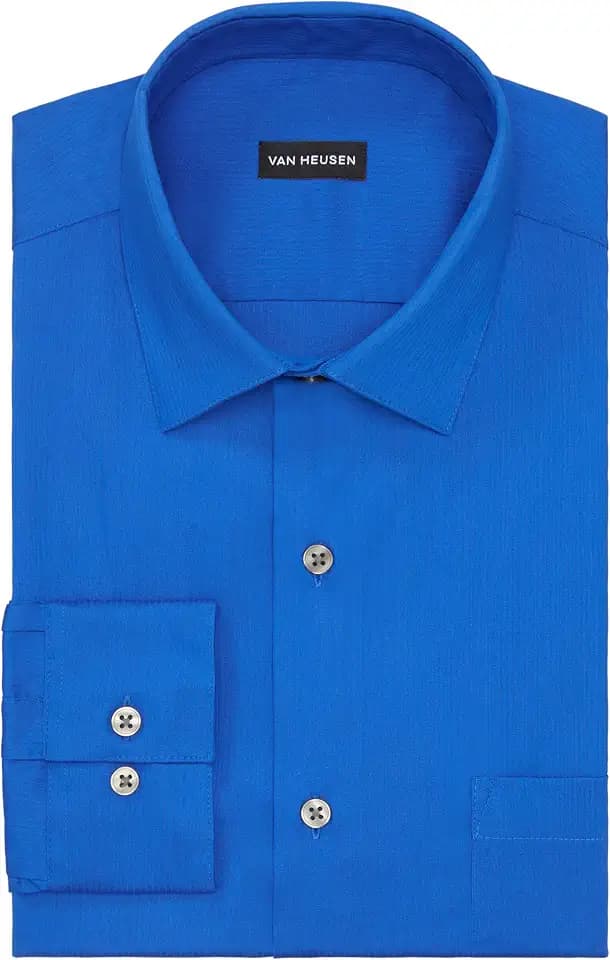 Van Heusen Men's Dress Shirt Regular Fit Everyday Defense Stretch