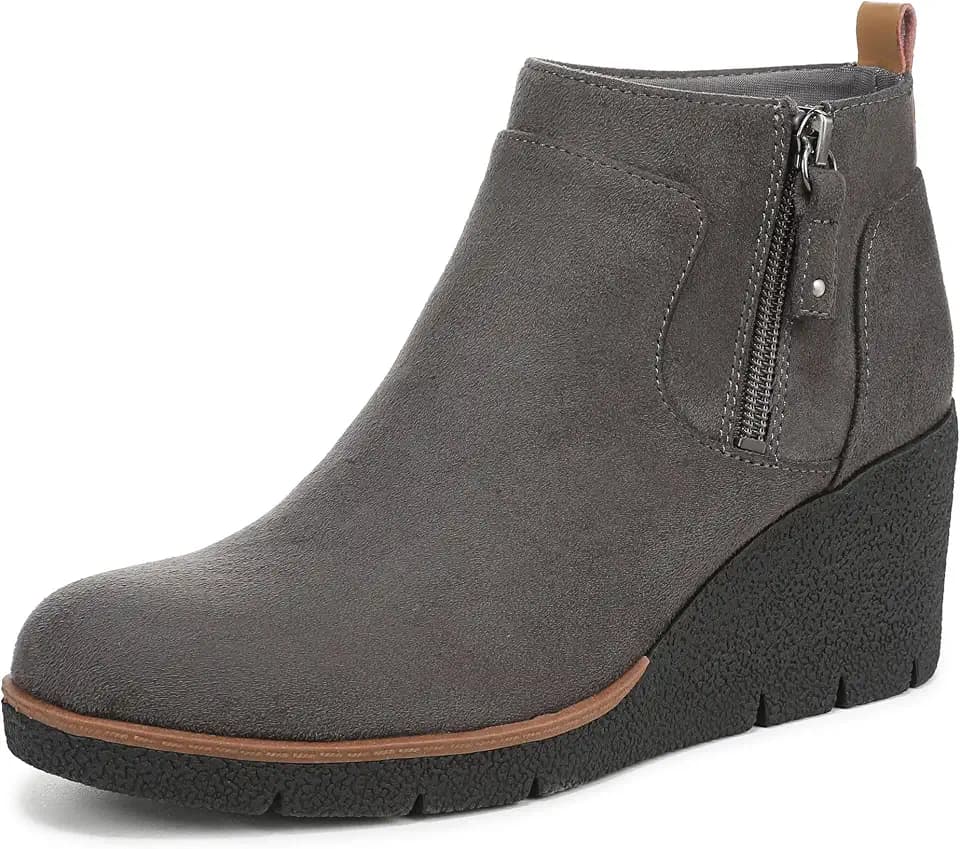 Dr. Scholl's Shoes Women's Bianca Wedge Boot, Comfortable Ankle Booties