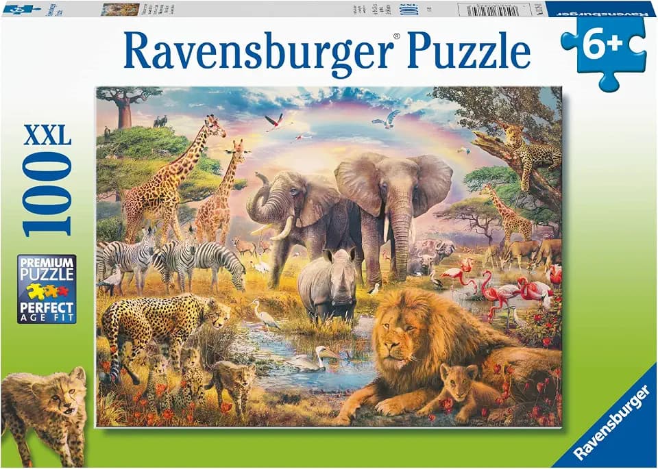Ravensburger Puzzle Afrikanische Savanne - 100 XXL Teile Puzzle ab 6 Jahre