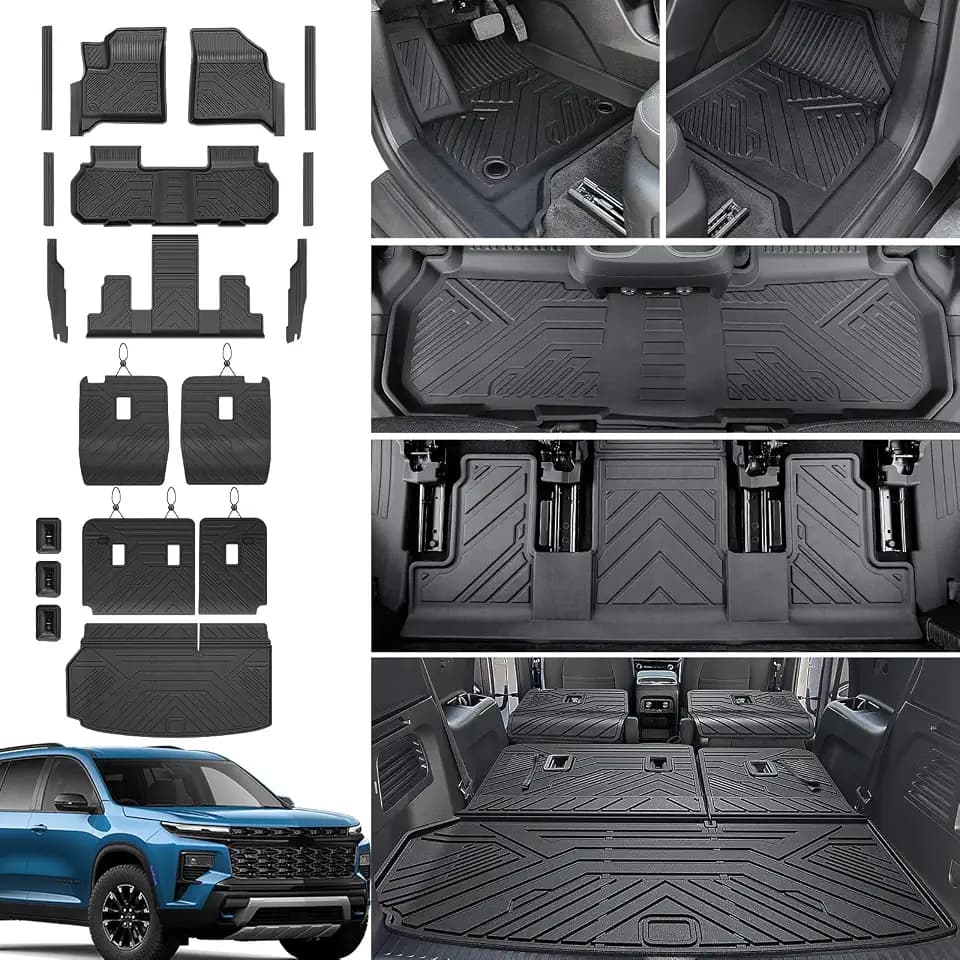 Floor Mats for Chevy Traverse & GMC Acadia 2024-2027 7 Seats