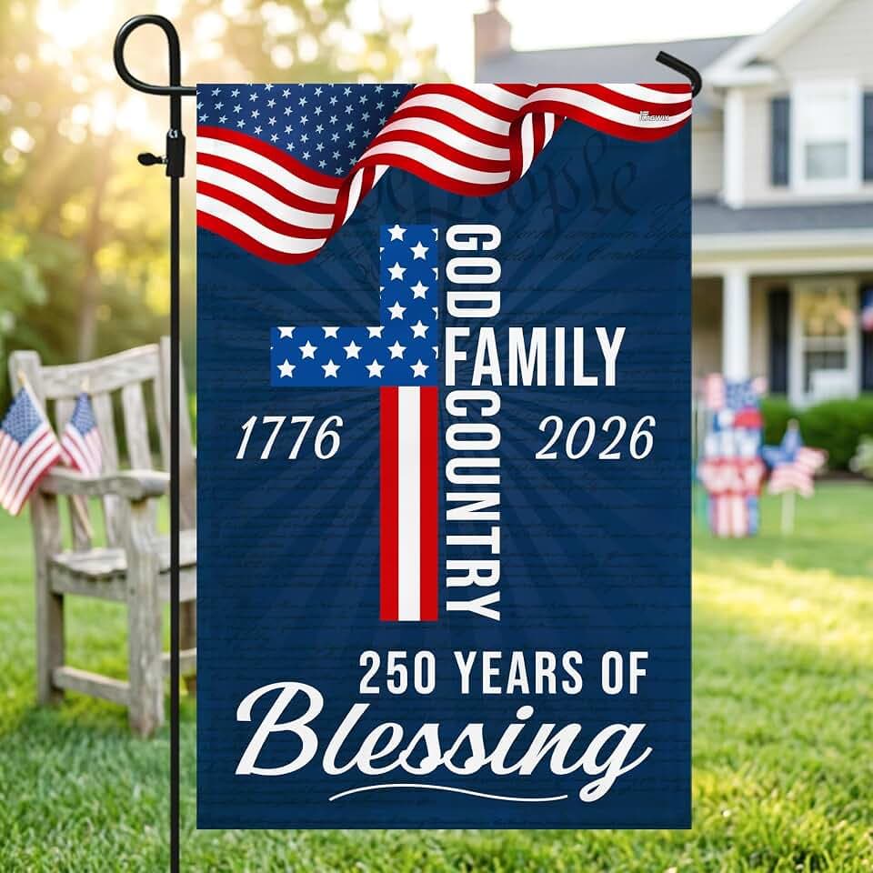 FLAGWIX American 250 Years of Blessing Flag, 11.5 x 17.5 in Garden Flag