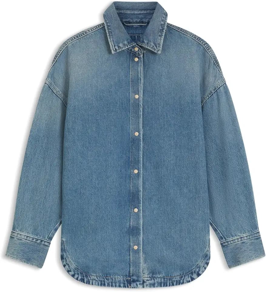 BOSS Damen C_Overshirt 4.0 10265991 01 Jeans_Blouse (1er Pack)