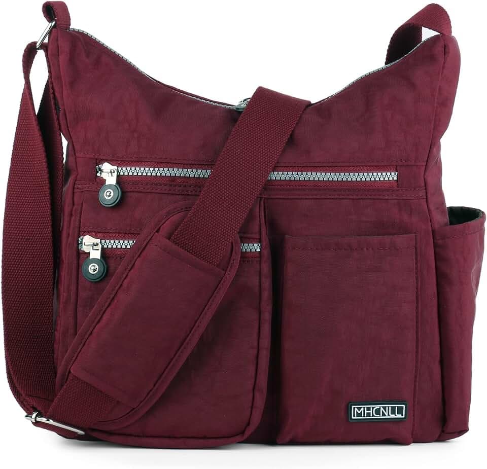 MHCNLL Umhängetasche mit RFID-Diebstahlschutzfach, Damenhandtasche, leicht und wasserabweisend