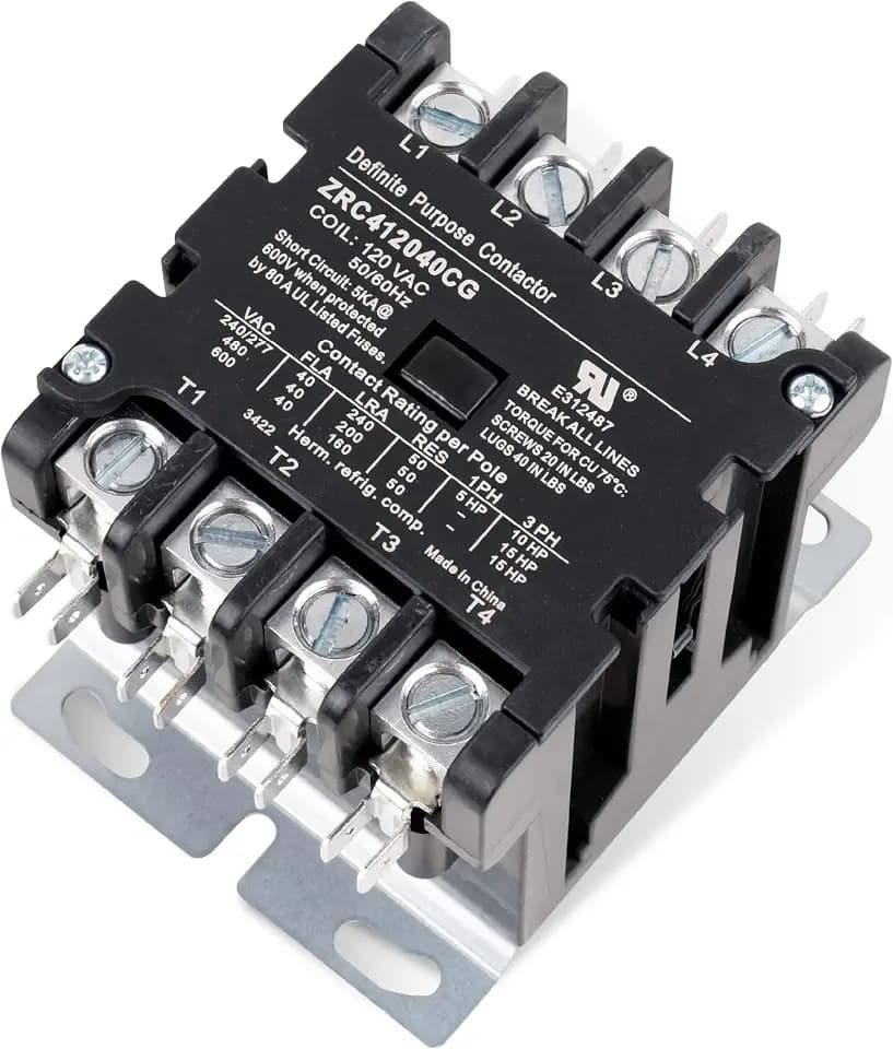 BlueStars 40A 4-Pole Contactor 120VAC Coil