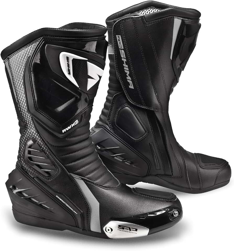 Shima RWX-6 Women, Damen Vintage Retro Road Sportstiefel Aus Leder Motorradstiefel Frauen Sport Sommer