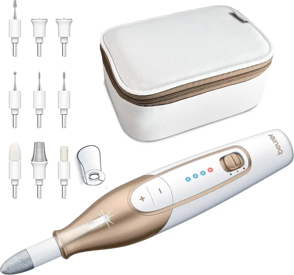 Beurer MP 64 Maniküre/Pediküreset, elektrisches Nagelpflegeset mit Akku