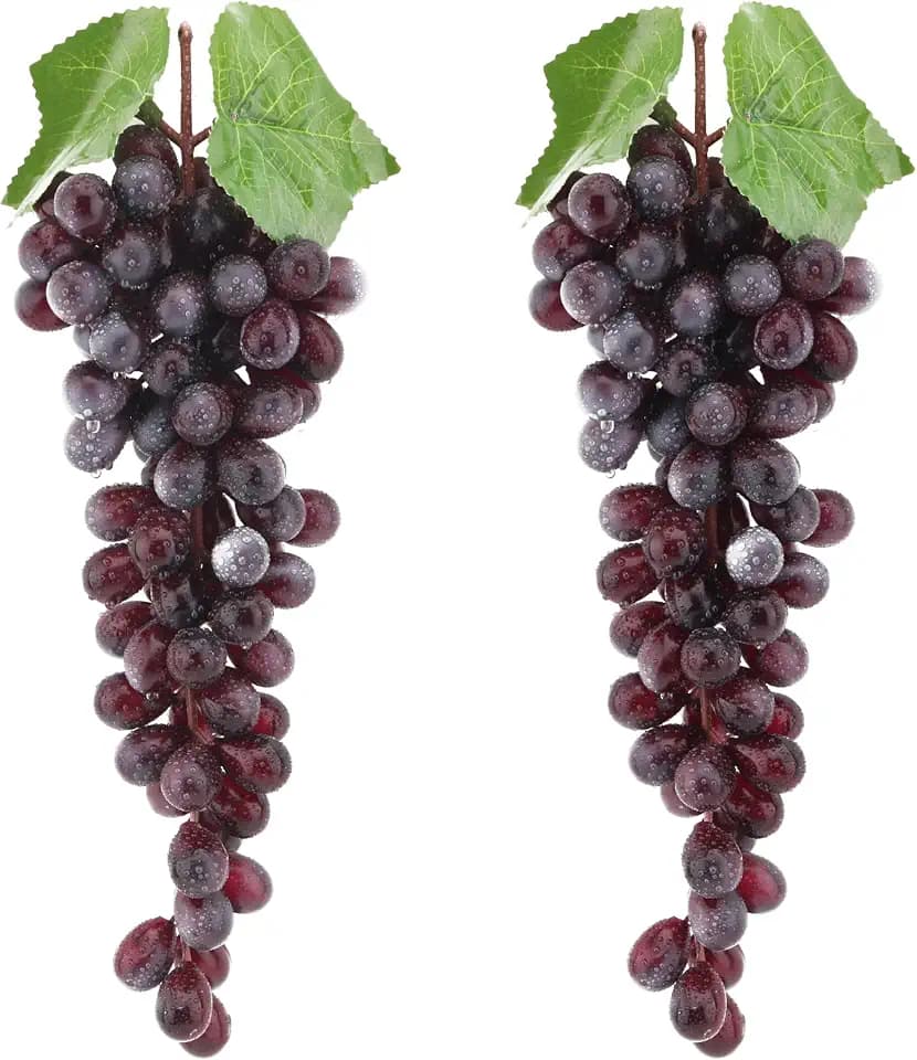 2PCS Purple Realistic Grape Simulation, 85 Grains