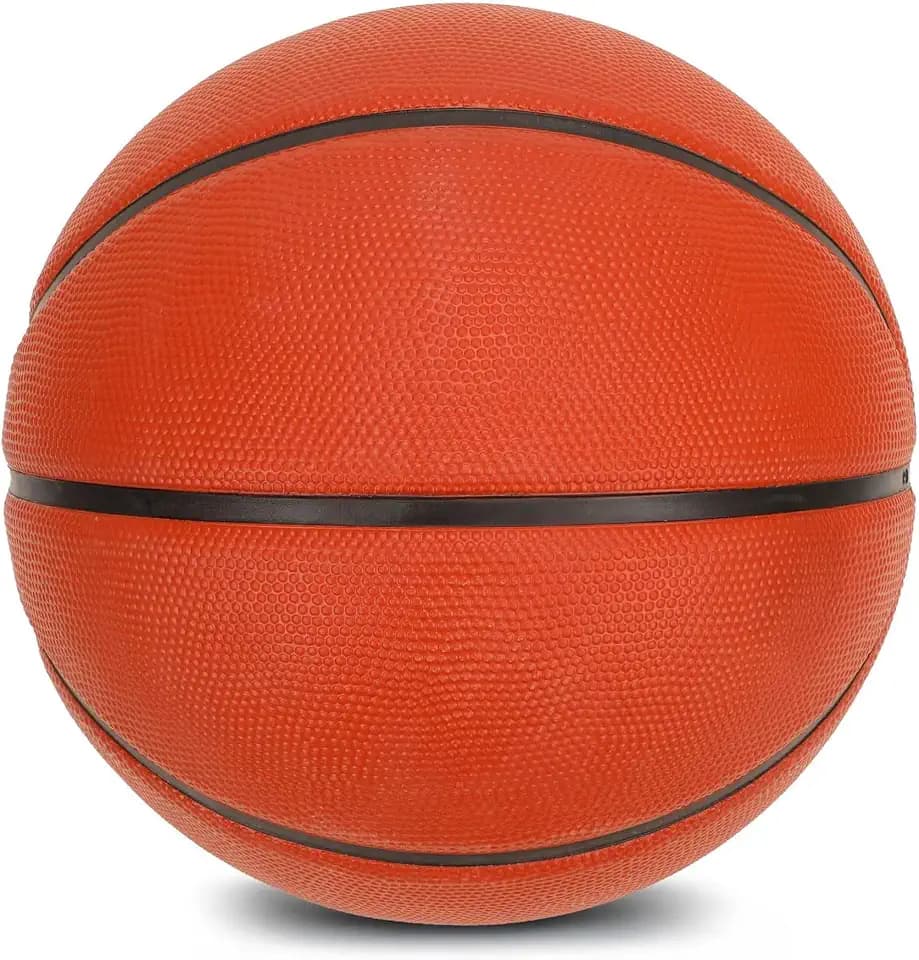 Rubber Basketball - Made for Indoor and Outdoor Games - Sold Deflated (Pump NOT Included)