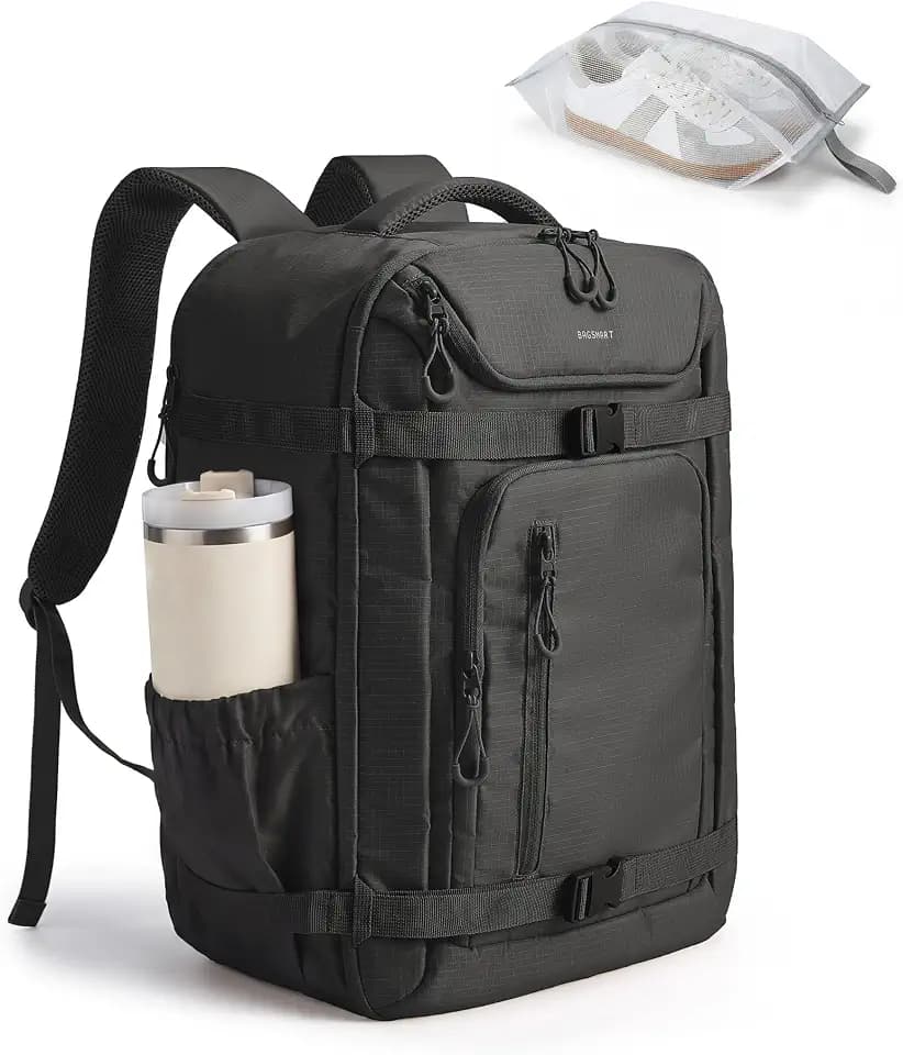 BAGSMART Travel Backpack for Women & Men, 17-Inch Laptop Carry on Backpack