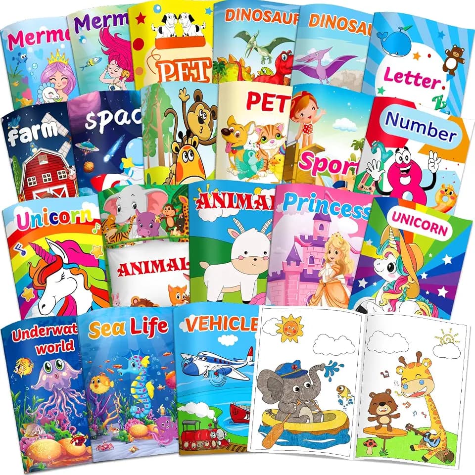 Kalysky 20 Malbuch Kinder, 240 Muster Malbücher für Kinder