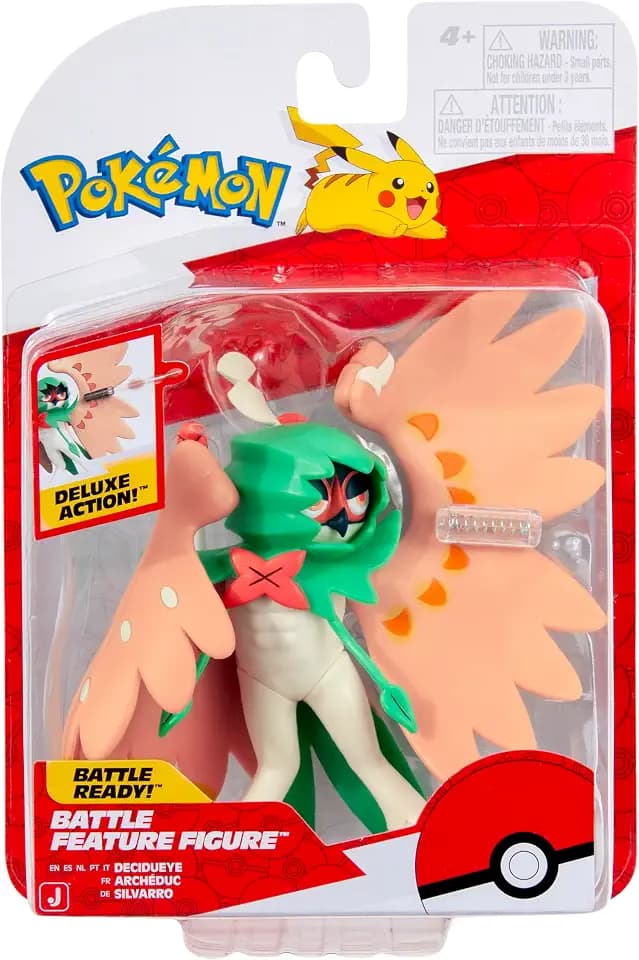 Pokémon Feature 4.5-Inch Decidueye Battle Figure with Arrow Launcher