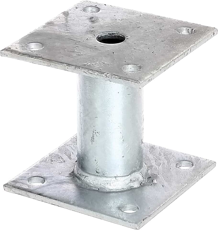Alberts 219802 Pfostenträger | zum Aufschrauben | feuerverzinkt | 100 x 100 mm